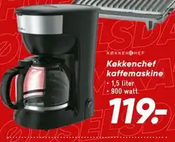 Bilka Køkkenchef kaffemaskine tilbud