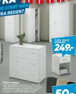 Bilka Tvilum møbler tilbud