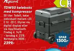 Bilka Alpicool TDW50 køleboks med kompressor tilbud