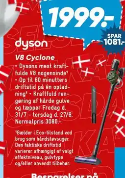 Bilka dyson V8 Cyclone tilbud