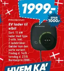 Bilka PROSONIC EV lader til elbil tilbud