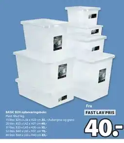 JYSK BASIC BOX opbevaringsboks tilbud