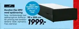 Bilka Nordisk Fjer B90 med opbevaring tilbud
