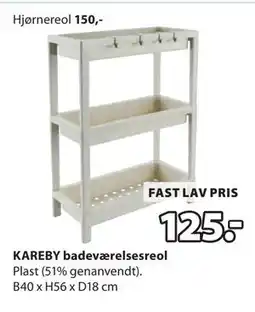 JYSK KAREBY badeværelsesreol tilbud