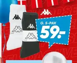 Bilka 5-PAK Kappa strømper tilbud