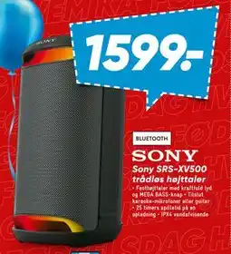 Bilka Sony SRS-XV500 trådløs højttaler tilbud