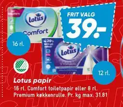 Bilka Lotus papir tilbud