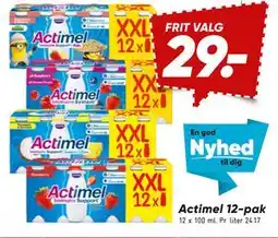 Bilka Actimel 12-pak tilbud