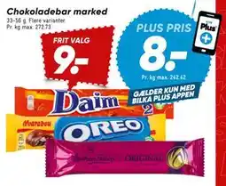 Bilka Chokoladebar marked tilbud