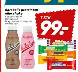 Bilka Barebells proteinbar eller shake tilbud