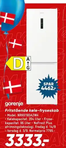 Bilka Fritstående køle-fryseskab tilbud