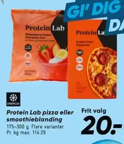 Bilka Protein Lab pizza eller smoothieblanding tilbud