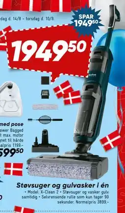 Bilka Støvsuger og gulvasker i én tilbud