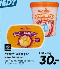 Bilka Naturli’ isbæger eller iskasse tilbud