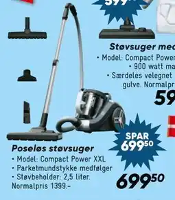 Bilka Poseløs støvsuger tilbud