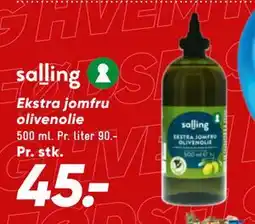 Bilka Ekstra jomfru olivenolie tilbud