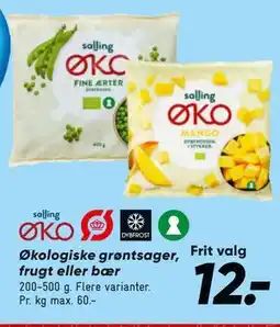Bilka Økologiske grøntsager, frugt eller bær tilbud