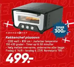 Bilka Køkkenchef pizzaovn tilbud