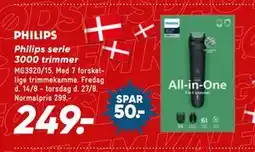 Bilka Philips serie 3000 trimmer tilbud