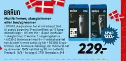 Bilka Braun Multitrimmer, skægtrimmer eller bodygroomer tilbud