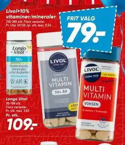 Bilka Livol+10% vitaminer/mineraler tilbud