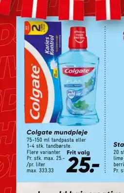 Bilka Colgate mundpleje tilbud