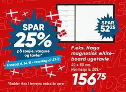 Bilka Spar 25% på spejle, vægure og tavler tilbud