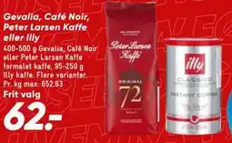 Bilka Gevalia, Café Noir, Peter Larsen Kaffe eller Illy tilbud