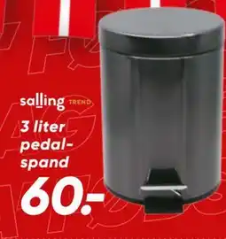 Bilka 3 liter pedalspand tilbud