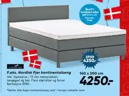 Bilka Nordisk Fjer kontinentalseng tilbud