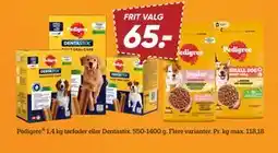 Bilka Pedigree 1,4 kg tørfoder eller Dentastix tilbud