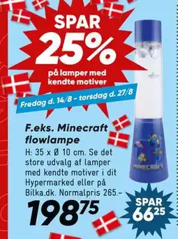 Bilka Minecraft flowlampe tilbud