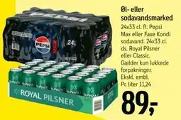 Føtex Øl- eller sodavandsmarked tilbud