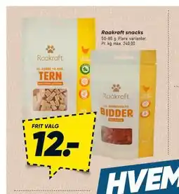 Bilka Raakraft snacks tilbud