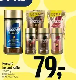 Føtex Nescafé instant kaffe tilbud