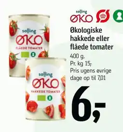 Føtex Økologiske hakkede eller flåede tomater tilbud
