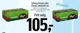 Føtex Tuborg Classic eller Classic alkoholfri øl tilbud
