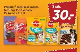 Bilka Pedigree eller Frolic snacks tilbud