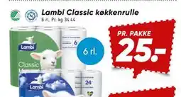 Bilka Lambi Classic køkkenrulle tilbud
