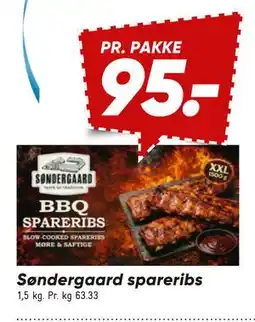 Bilka Søndergaard spareribs tilbud