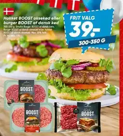 Bilka Hakket BOOST oksekød eller burger BOOST af dansk kød tilbud