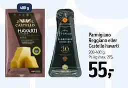 Føtex Parmigiano Reggiano eller Castello havarti tilbud