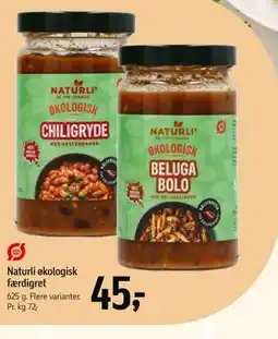 Føtex Naturli økologisk færdigret tilbud