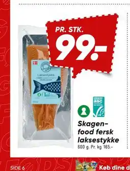 Bilka Skagenfood fersk laksestykke tilbud