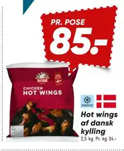 Bilka Hot wings af dansk kylling tilbud