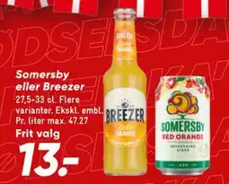 Bilka Somersby eller Breezer tilbud