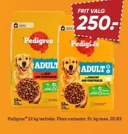 Bilka Pedigree 12 kg tørfoder tilbud