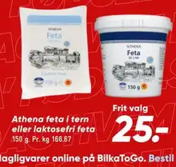Bilka Athena feta i tern eller laktosefri feta tilbud