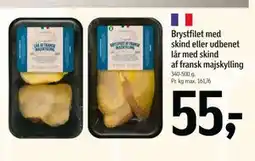 Føtex Brystfilet med skind eller udbenet lår med skind af fransk majskylling tilbud