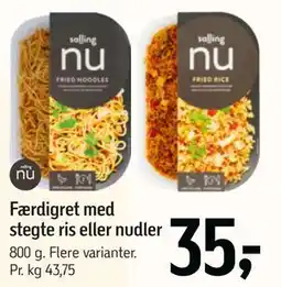 Føtex Færdigret med stegte ris eller nudler tilbud